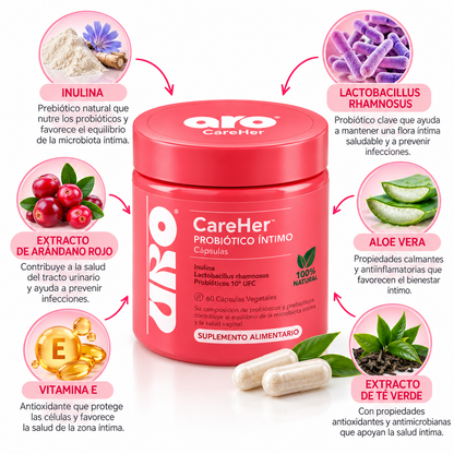 Probiótico Íntimo - Vaginal RoseUro™