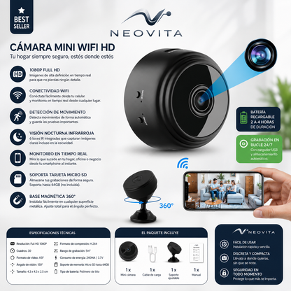 Mini Camara NEXCAM PRO™ Seguridad Espia 2X1