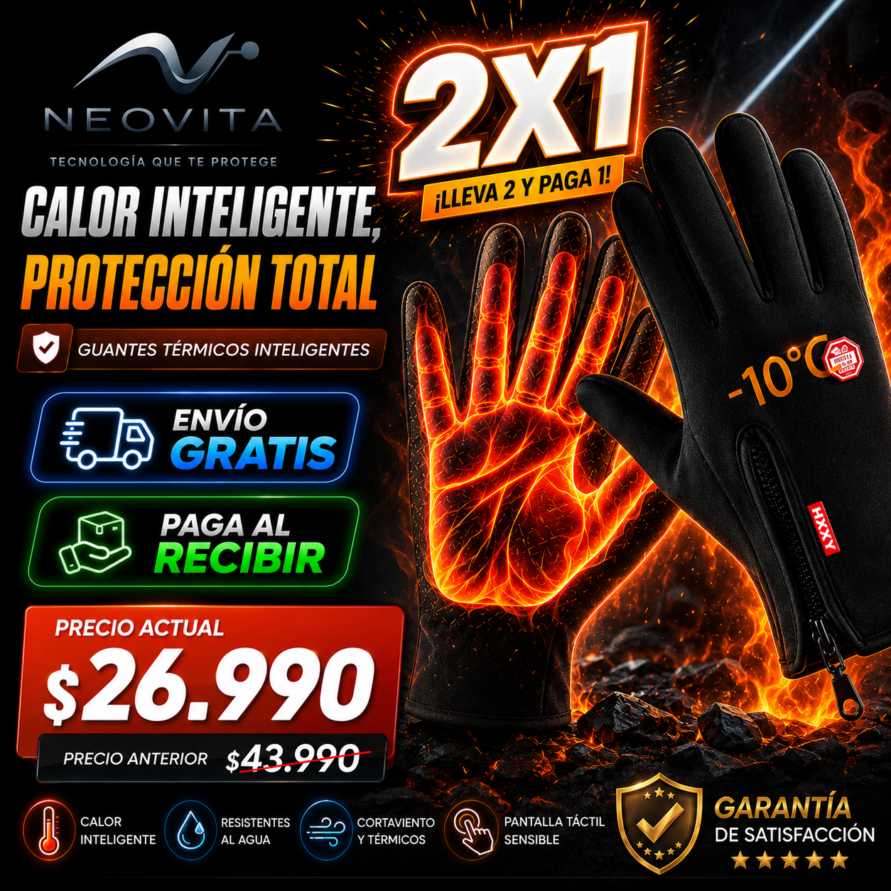Guantes ThermoShield™ NEOVITA 2X1